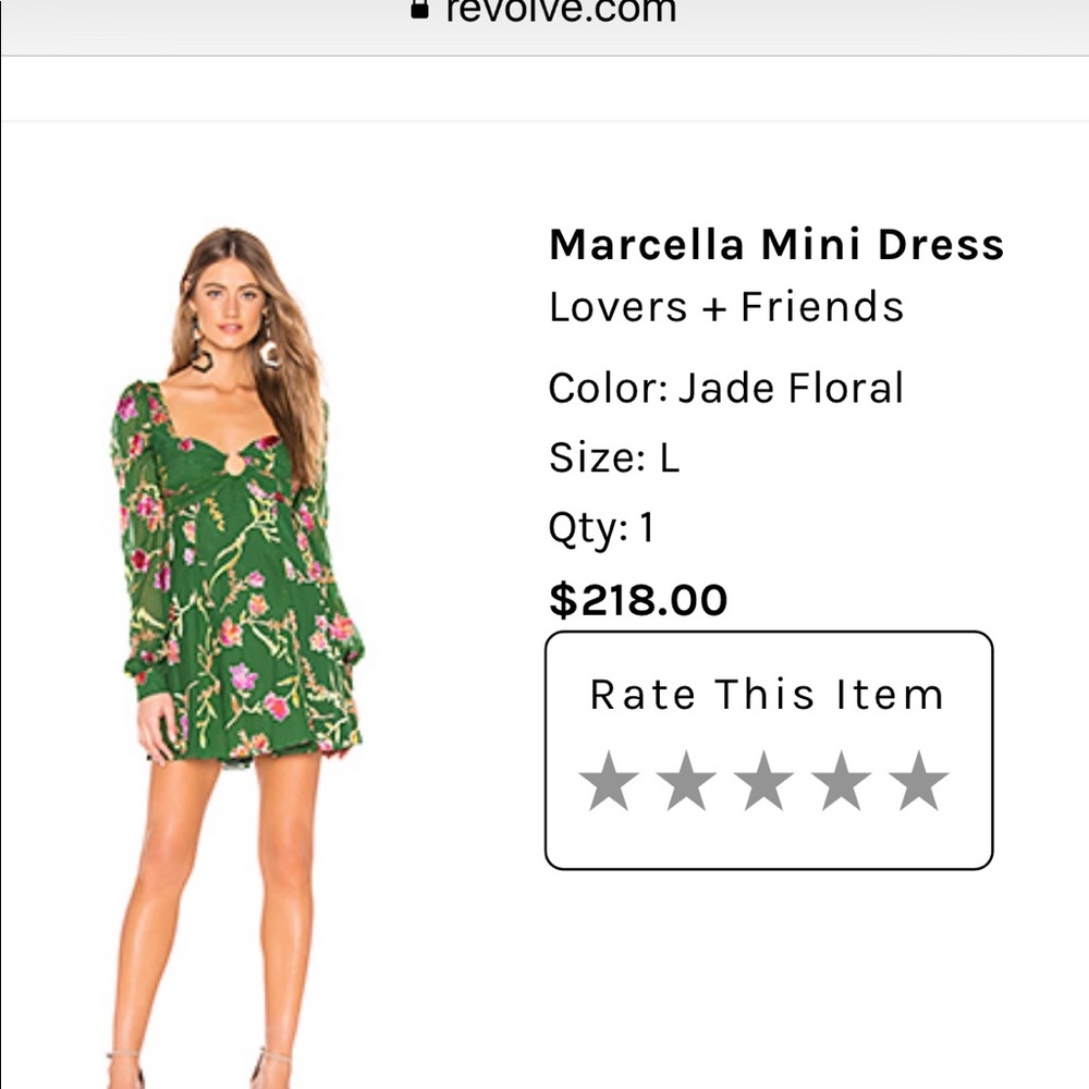 Green Marcella Mini Dress